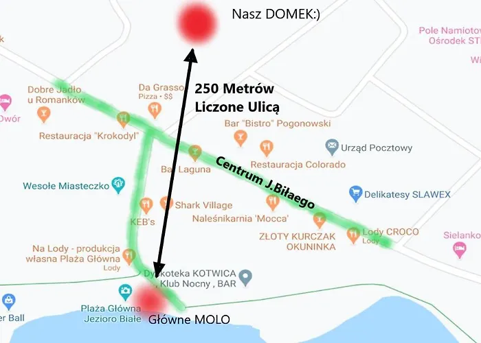 Domek Jezioro Biale Okuninka Centrum 250M Molo