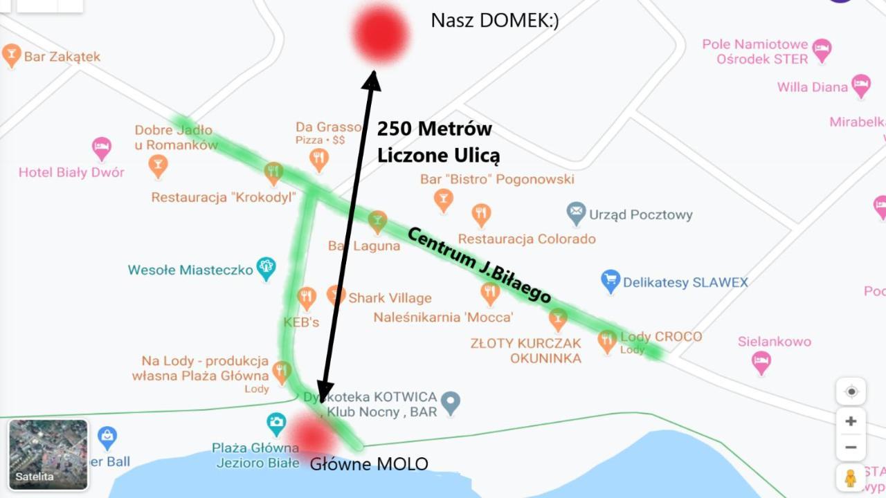 Jezioro Biale Centrum 250m Molo Okuninka